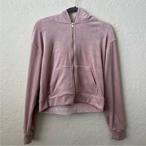 Express Velour Zip-Up Sweatshirt - Size Medium - NWT